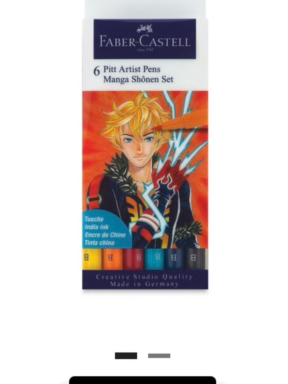 Faber-Castell Pitt Artist Pens Manga Shōnen Set - Multicolor